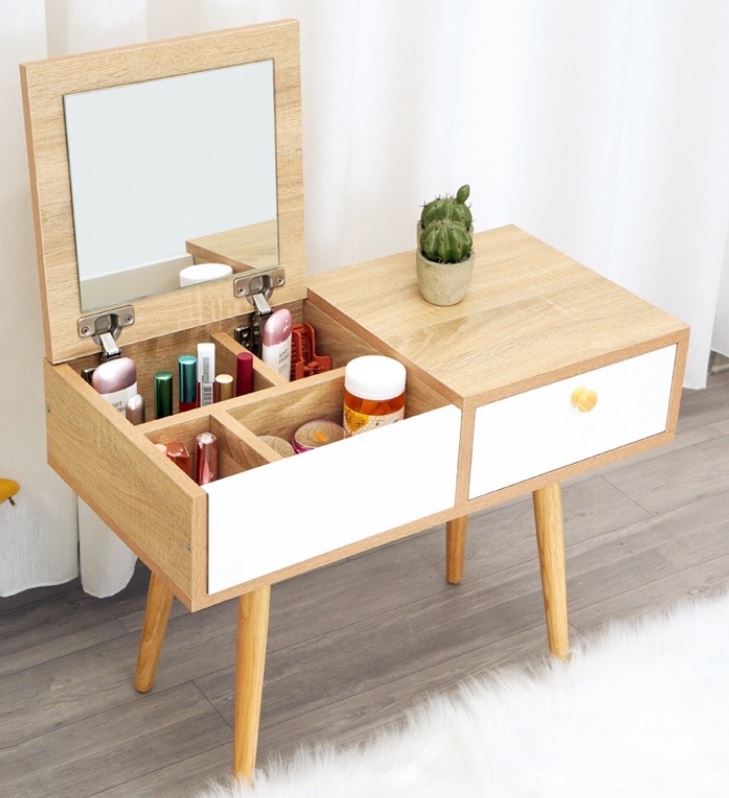 Bàn trang điểm giấu gương hiện đại