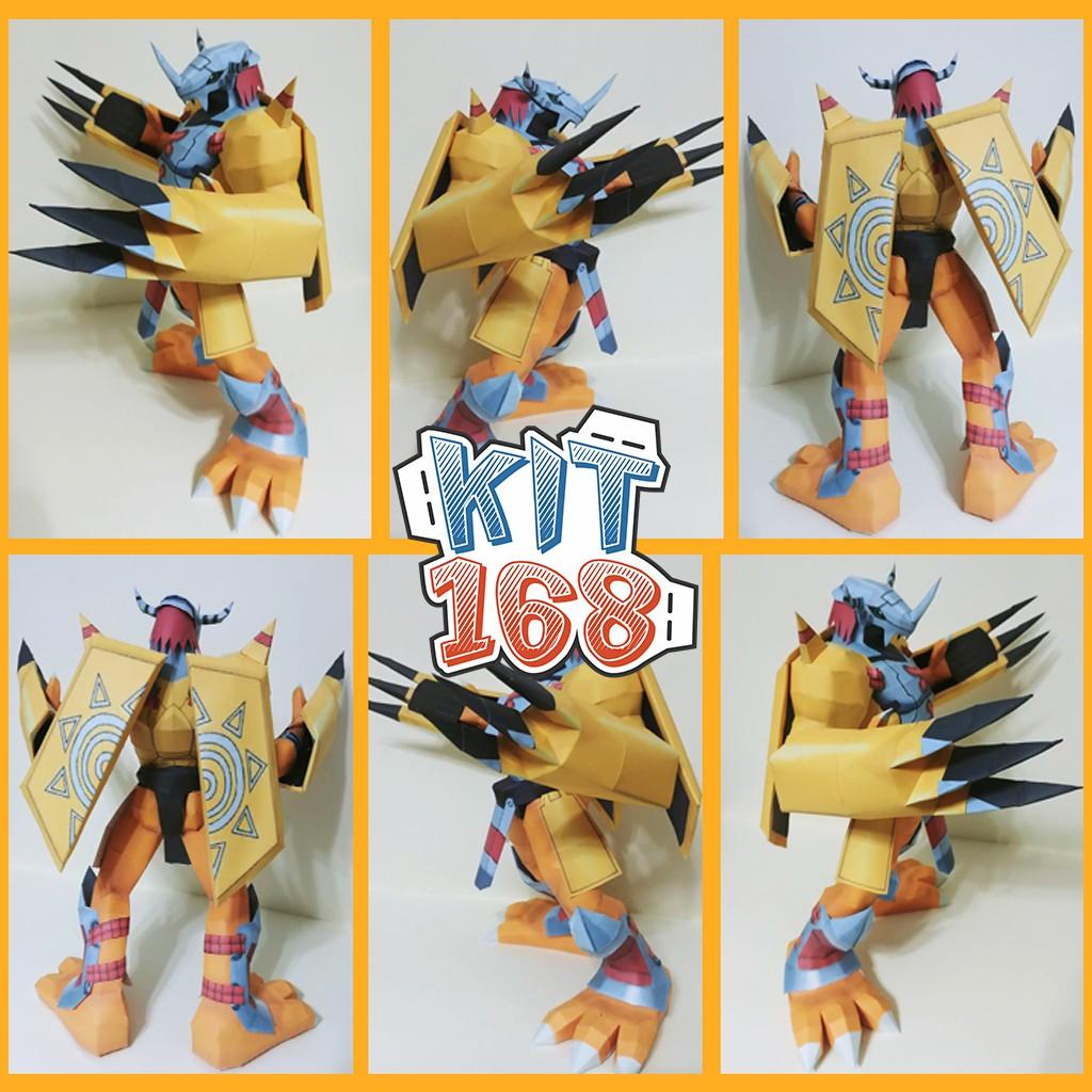 Mô hình giấy Digimon Wargreymon Ver 2