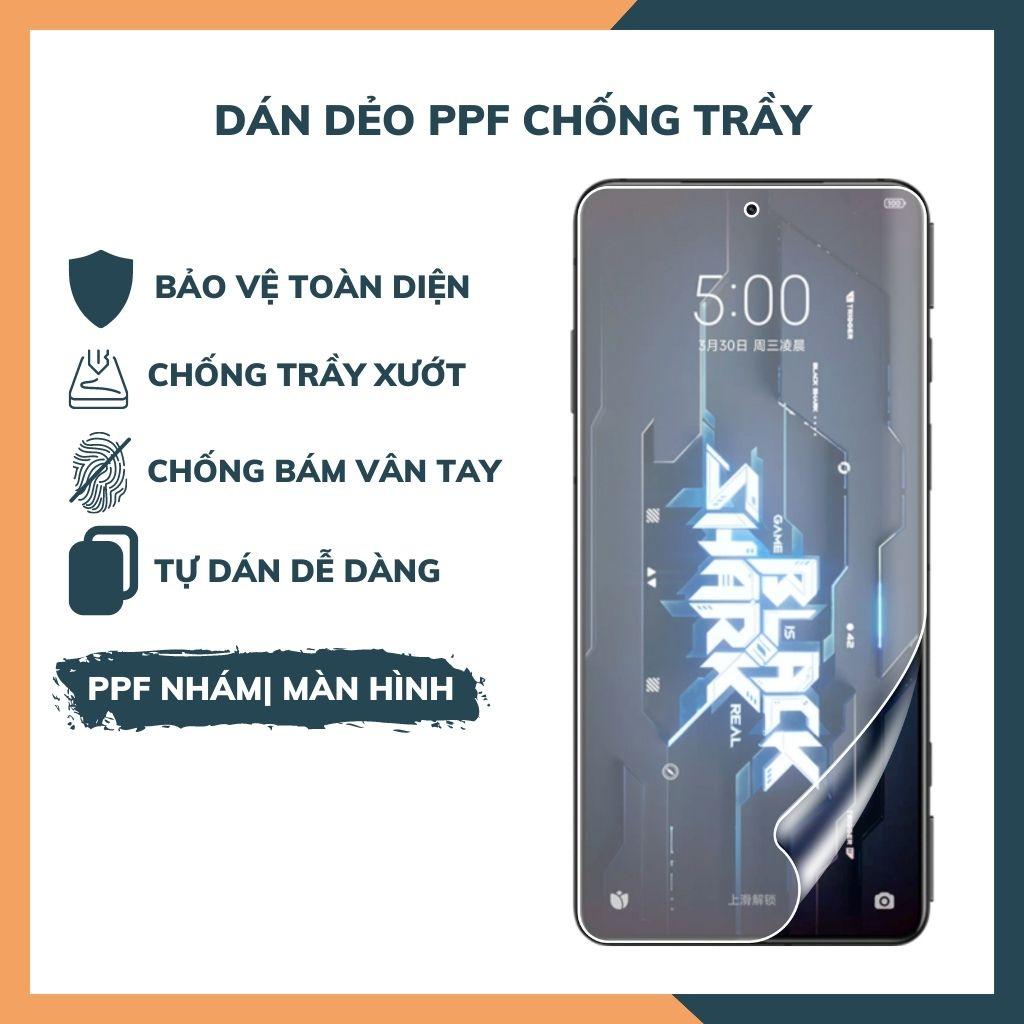 Miếng dán ppf black shark 5 trong suốt hoặc nhám chống vân tay bảo vệ camera mua 1 tặng 1 phụ kiện huỳnh tân store