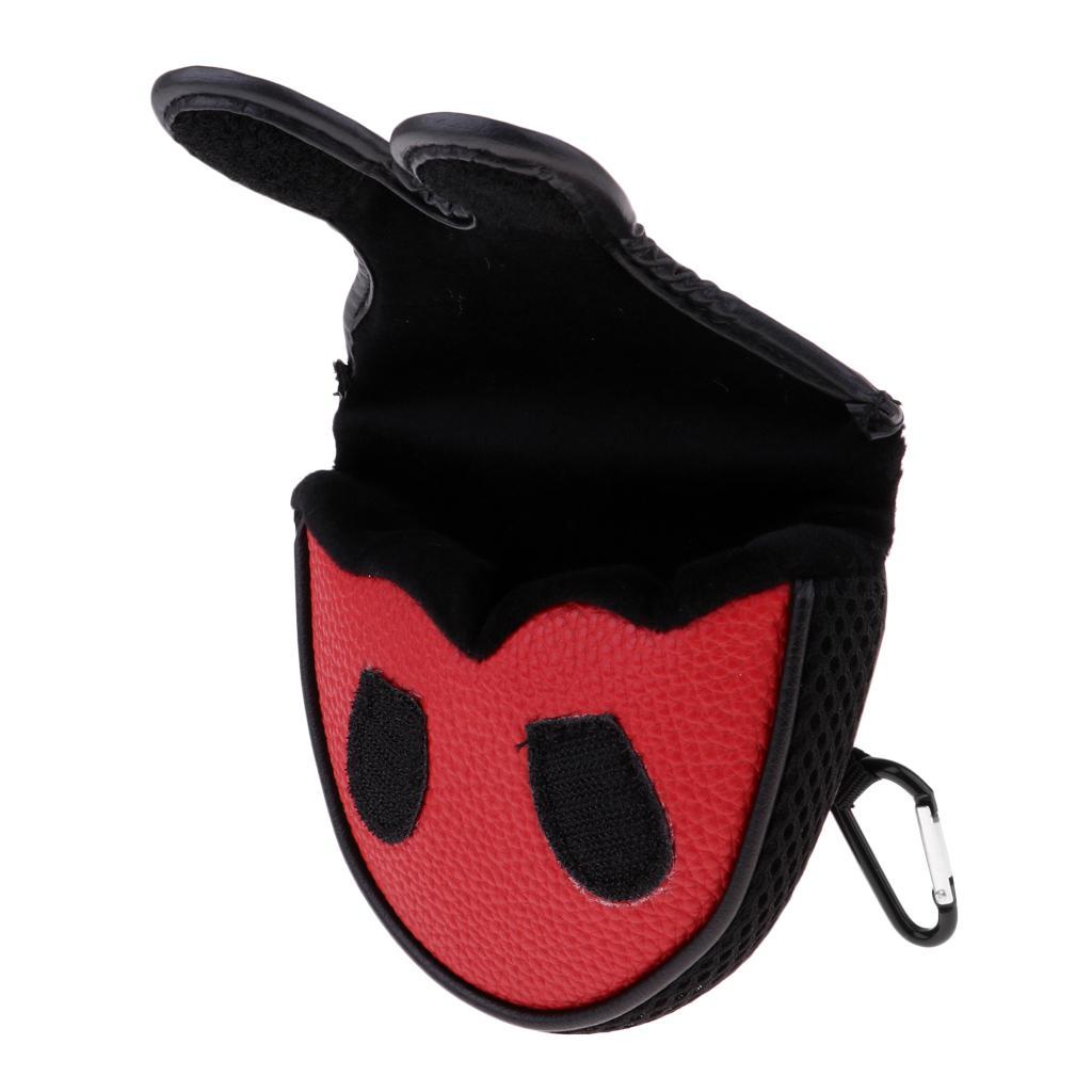 2x Durable PU Golf Mallet Head Cover Putter Shaft Protector Guard Sleeve