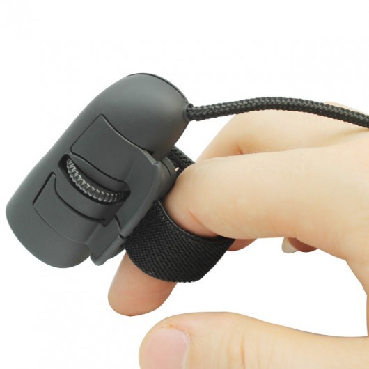 Chuột Đeo Ngón Tay Có Dây Finger Mouse Siêu Tiện Lợi Cho Dân Văn Phòng (Đen)