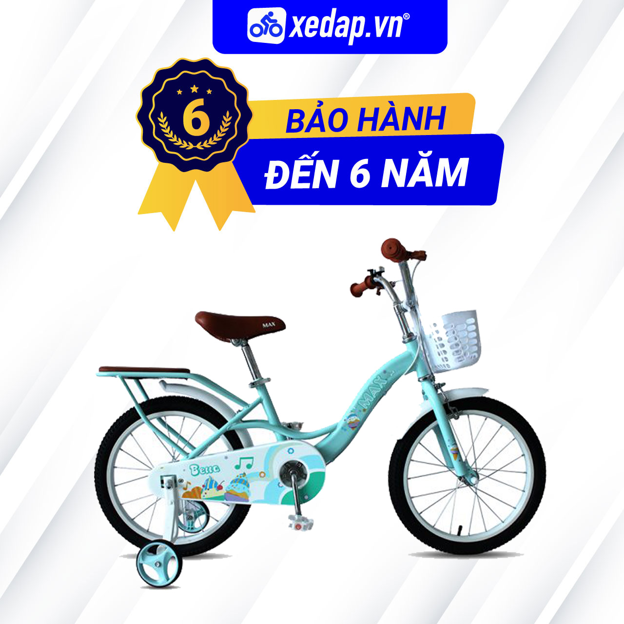 [FREESHIP] Xe Đạp Trẻ Em Youth MAX BIKE Bella dành cho bé từ 4-9 tuổi