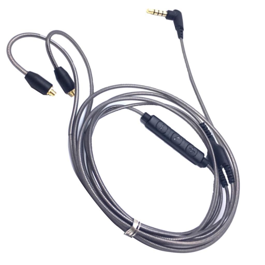 For  SE215 SE315 SE425 SE535 SE846 Headphone Cables Mic Volume Control