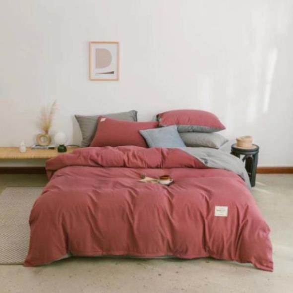 Bộ Chăn Ga Cotton Đũi - Bọc Đệm - Đủ màu sắc