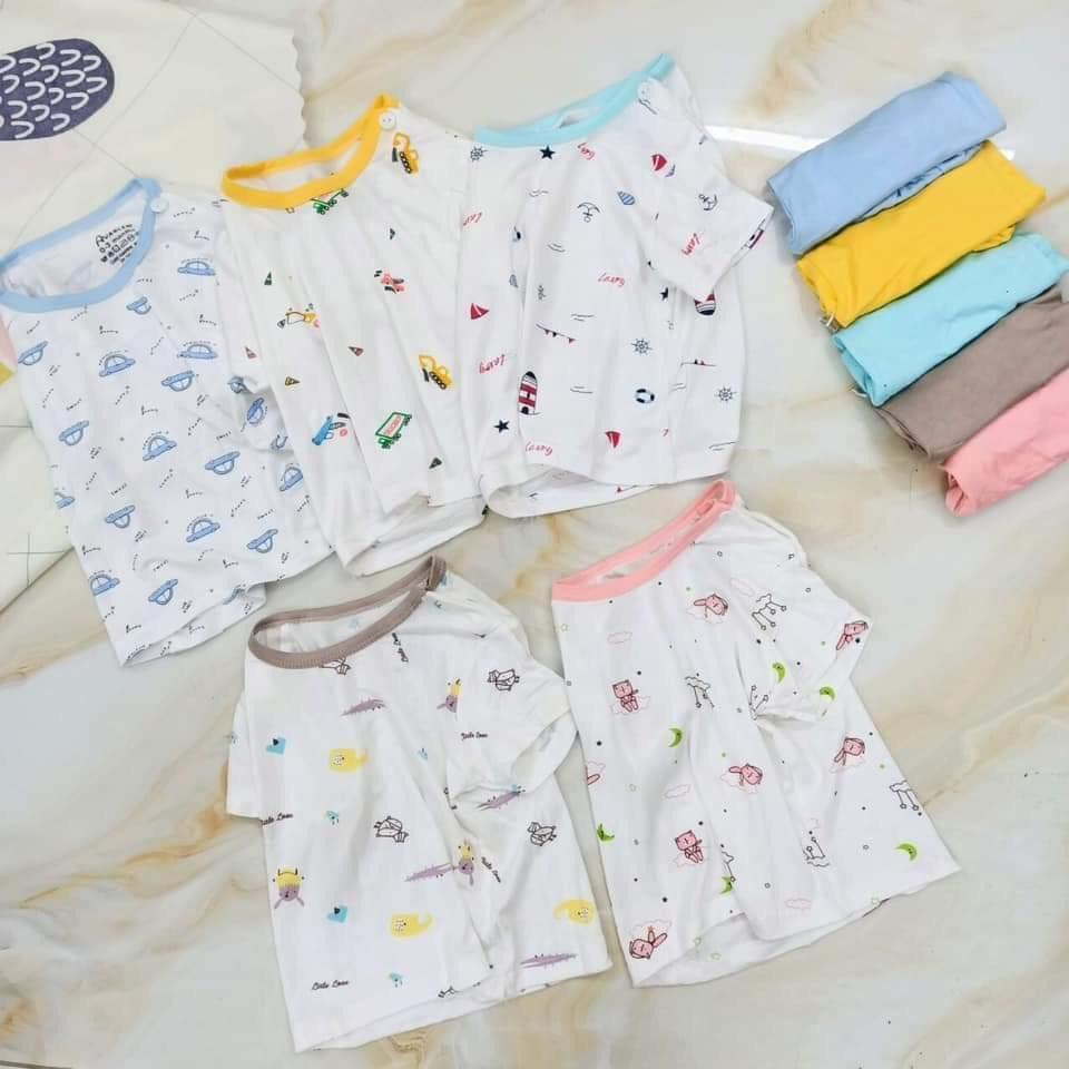 Bộ thun lạnh cộc tay cho bé, mát, giãn 4 chiều hiệu Cizi.shop