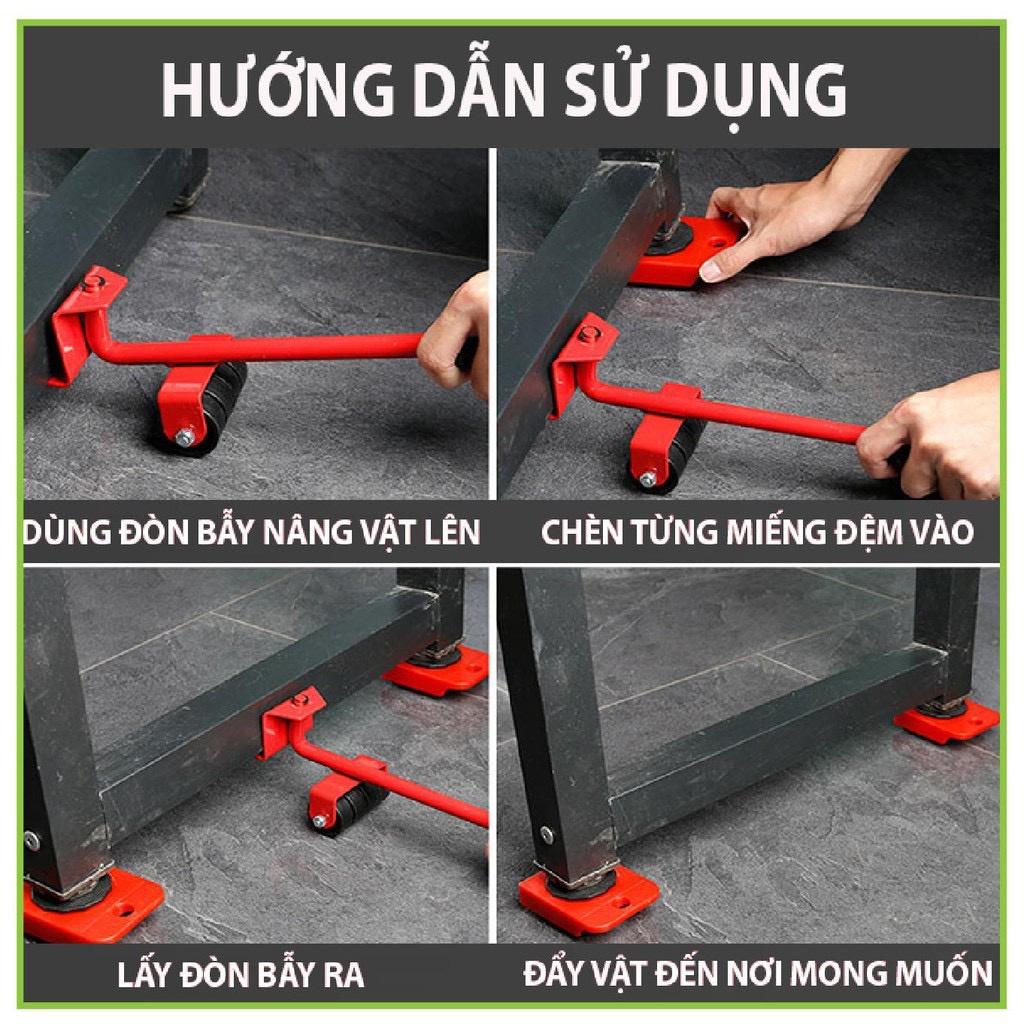 Bộ dụng cụ nâng, di chuyển đồ vật nặng - thông minh, tiện dụng