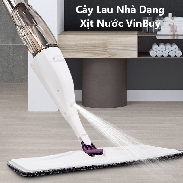 Cây Lau Nhà Dạng Xịt Nước, Cây Lau Nhà Thông Minh, Cây Lau Nhà Đa Năng Khớp Xoay 360 Độ, Lau Ướt Lau Khô - Hàng Chính Hãng