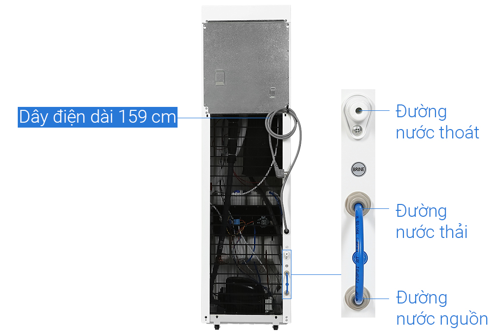 Máy lọc nước RO nóng nguội lạnh ChungHo CHP-3800ST1 4 lõi - Hàng chính hãng