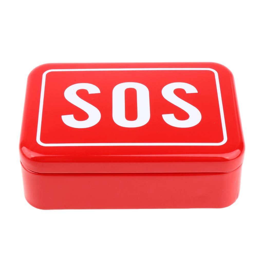 Outdoor Tool Box Organizer Camping Hiking Climbing Tool Storage Carry Case Red Color