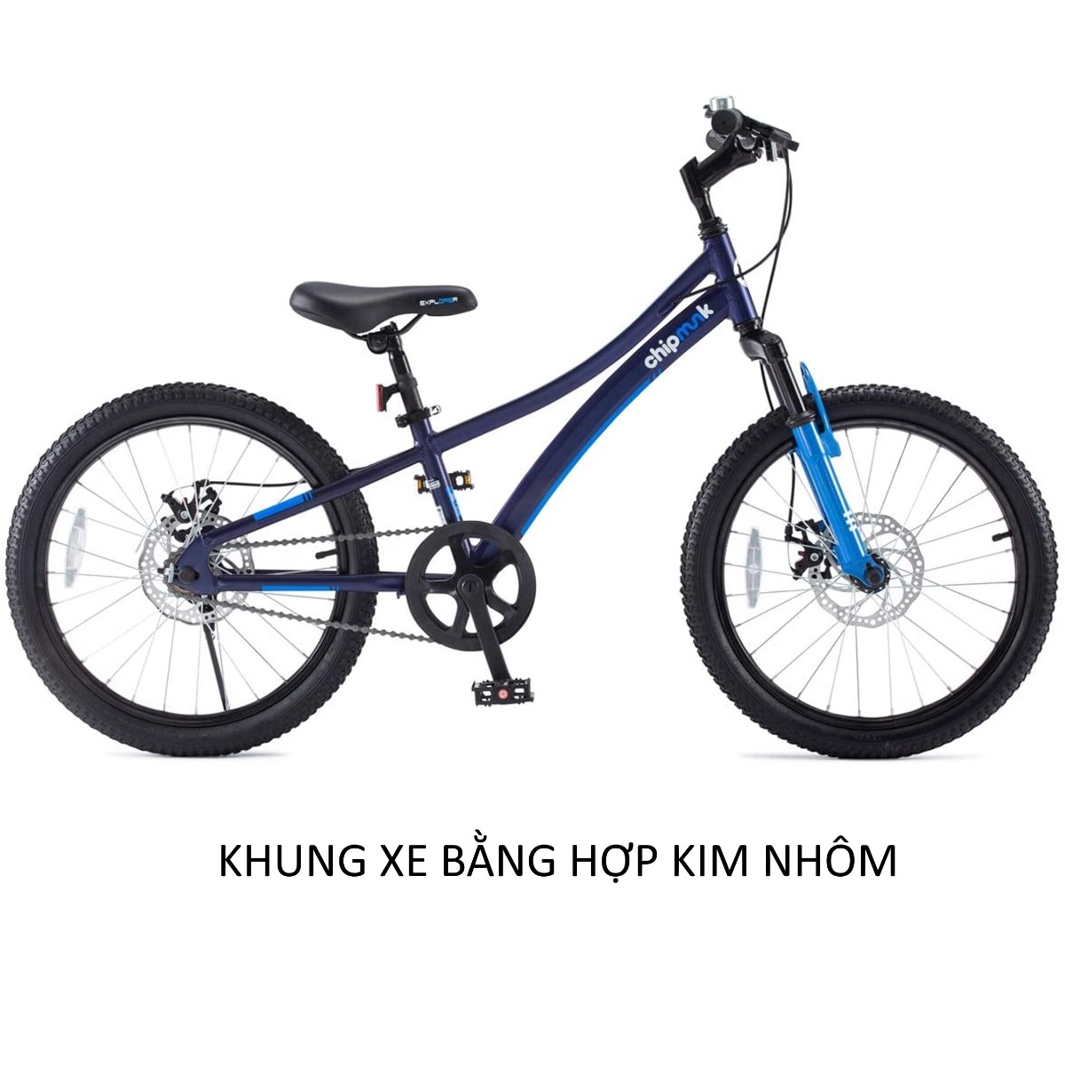 Xe Đạp Trẻ Em Royal Baby Explorer Size 20 Màu Xanh CM20-3/BLUE Cho Bé Từ 7-9 Tuổi