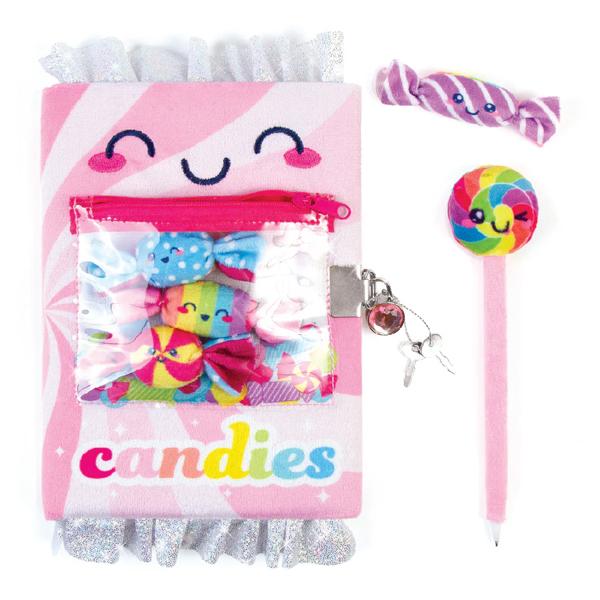 Bộ Sổ Khóa Và Bút Candy Plush Pocket - 3C4G 12053