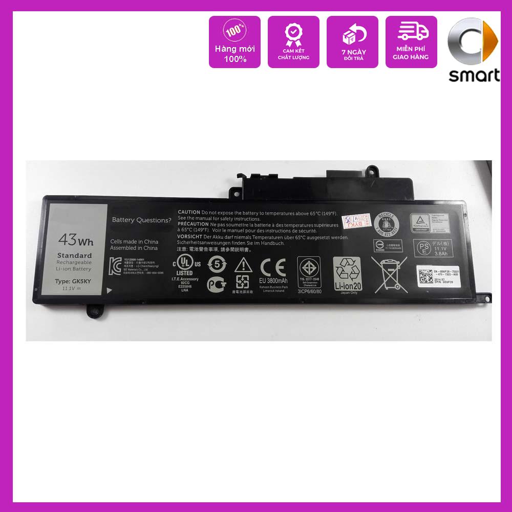 Pin cho Laptop DELL 7347 Inspiron 11 3147 3148 3000 7348 / 7352 p20t 7359 7558 7568 Pin - Pin Zin - GK5KY - Hàng Chính Hãng