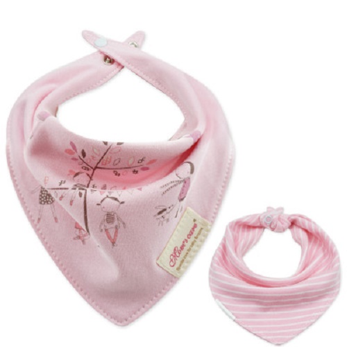 Khăn tam giác cotton 2 mặt cho bé