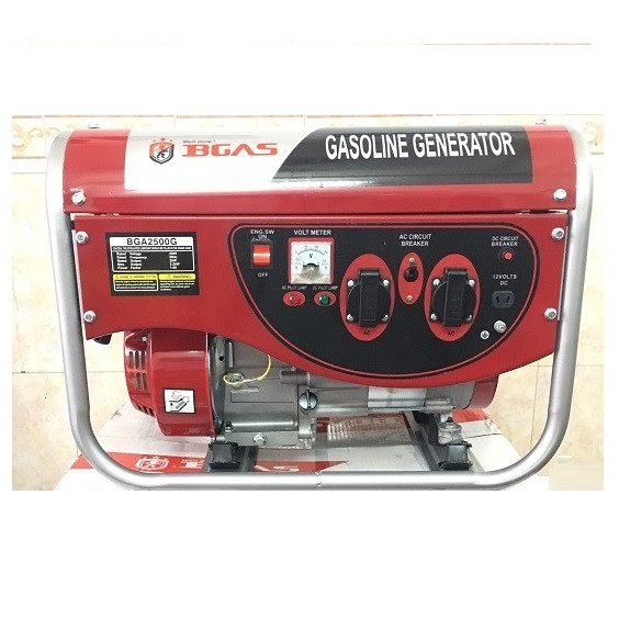 MÁY PHÁT ĐIỆN CHẠY XĂNG BGAS BGA2500G (2KW-2.2KW)- HÀNG CHÍNH HÃNG