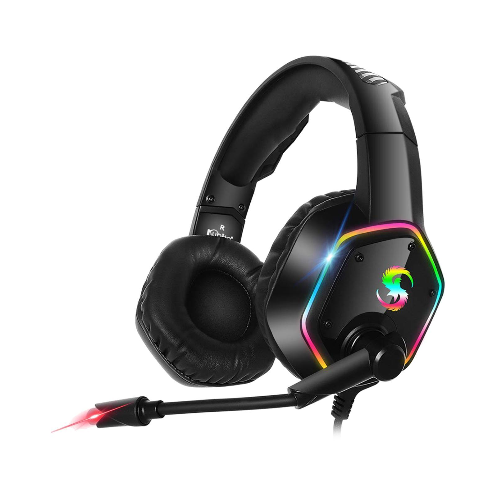 Premium LED Gaming Headphones RGB Light for Laptop Gamer Smartphone