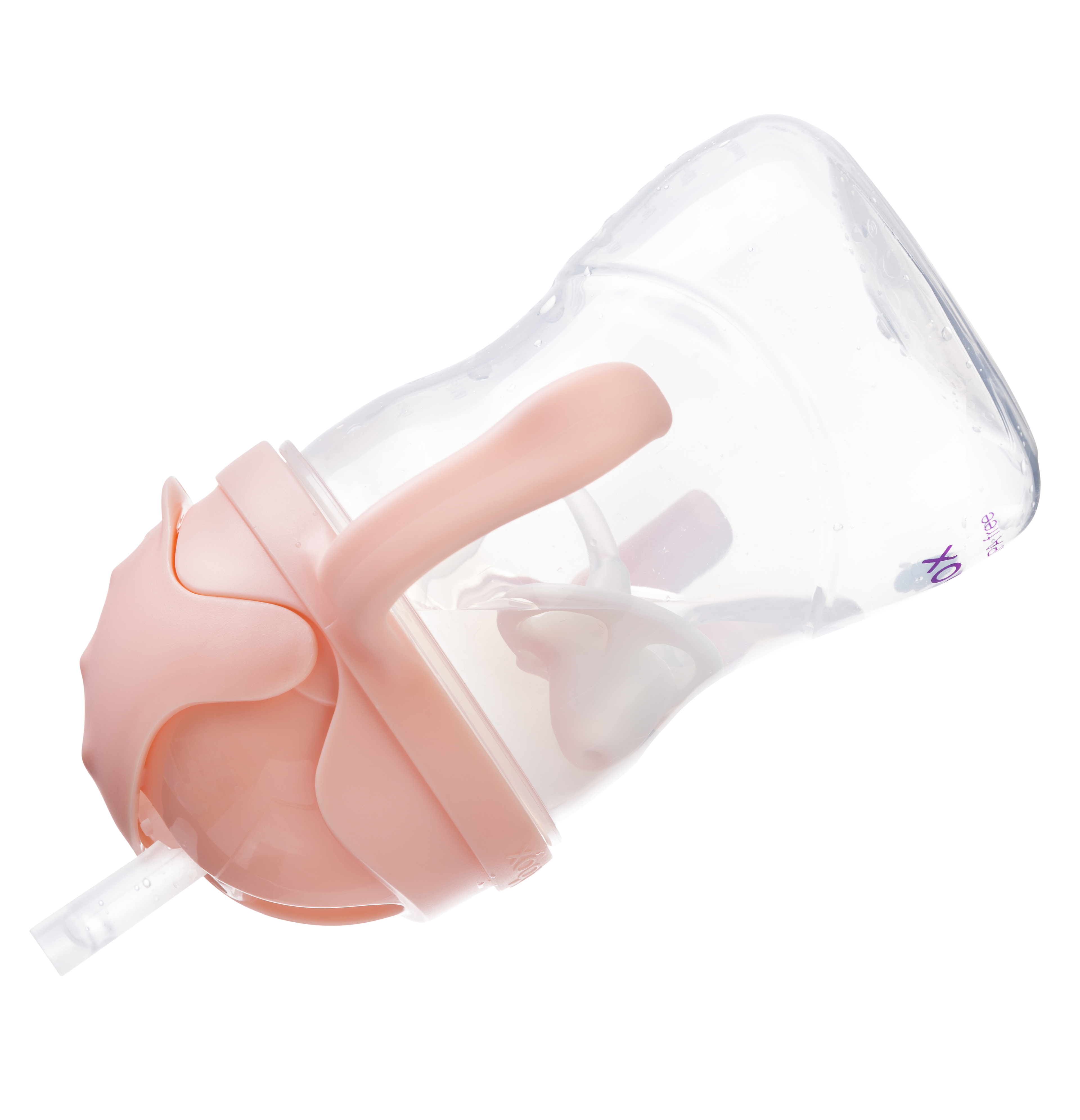 B.box Disney Bình nước 360 độ cho bé tập uống nước 240ml - Cam Pastel