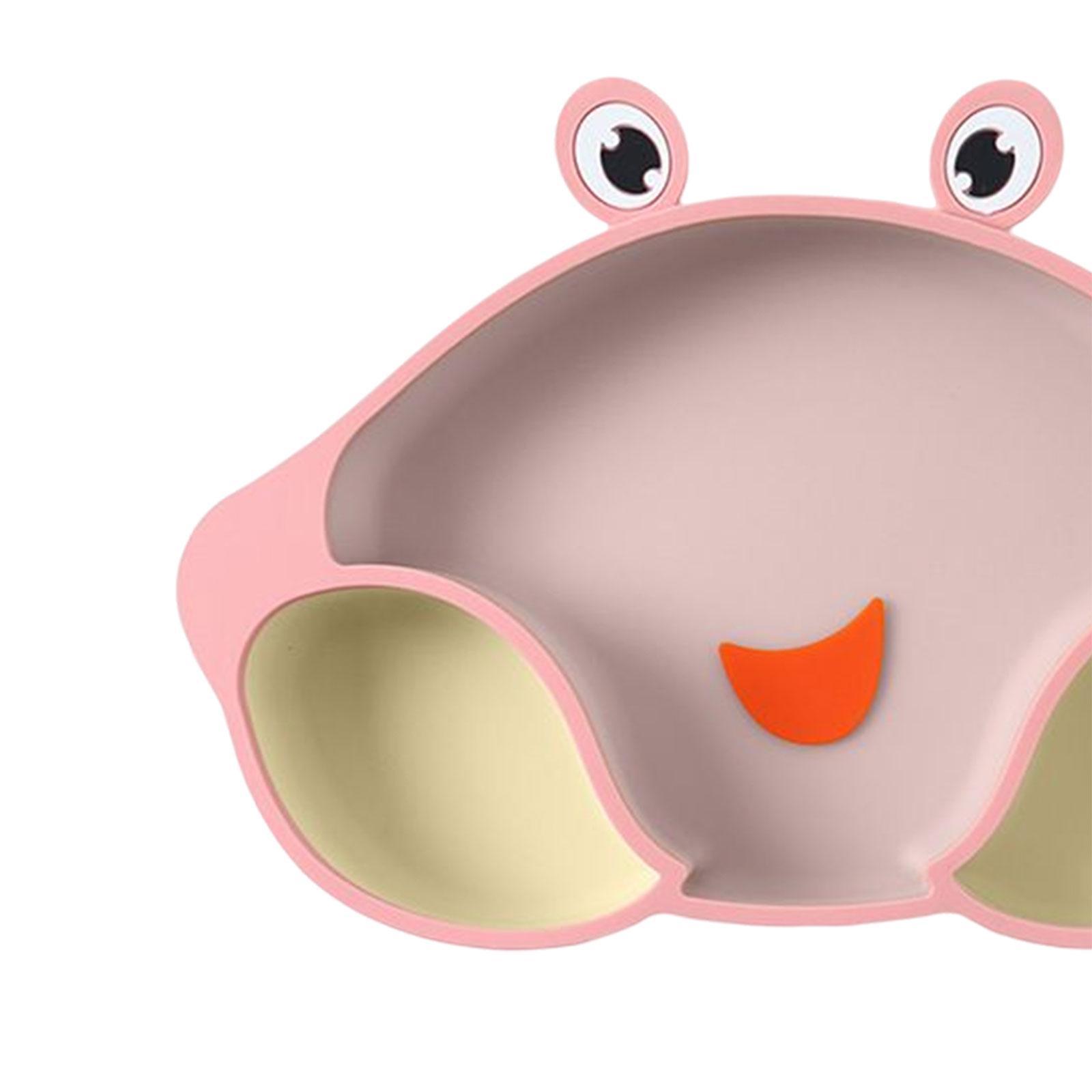 2x Silicone Suction Divided Plate Placemat Training Feeding Tablewares