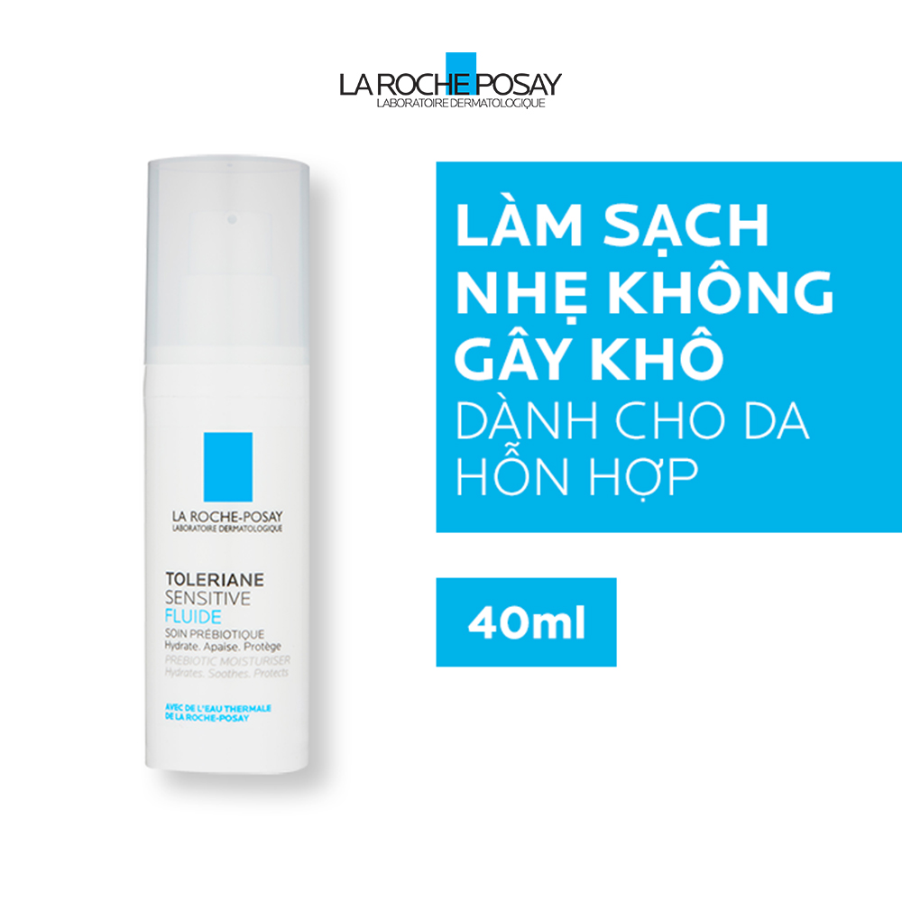 Sữa dưỡng giúp làm dịu & bảo vệ cho da quá nhạy cảm La Roche-Posay Toleriane Sensitive Fluide 40ml