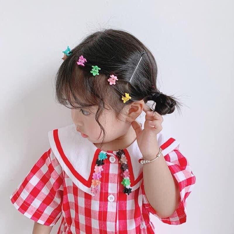 SET 14 CÁI KẸP TÓC HOA NHÍ MINI MIX NHIỀU MÀU CỰC XINH - NUNAM SHOP