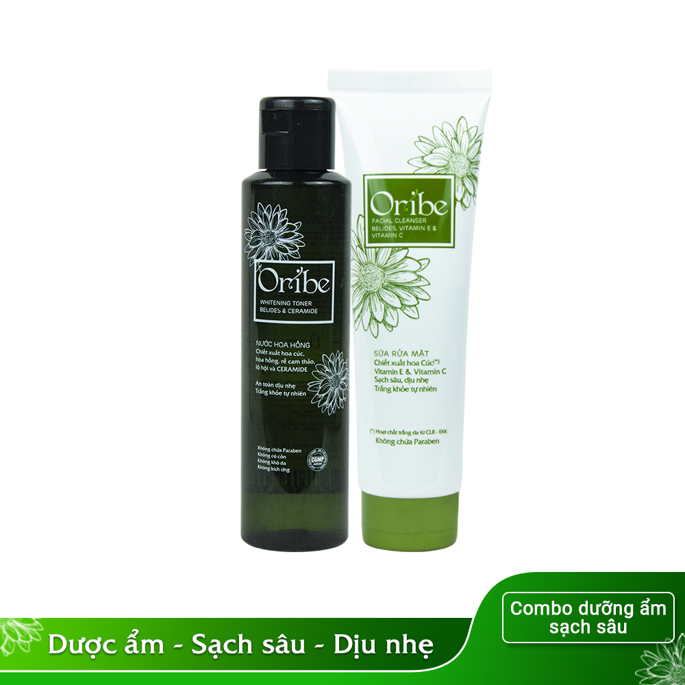 Bộ Sữa Rửa Mặt Oribe 100g và Nước Hoa Hồng 150ml Dưỡng Ẩm Trắng Da Oribe