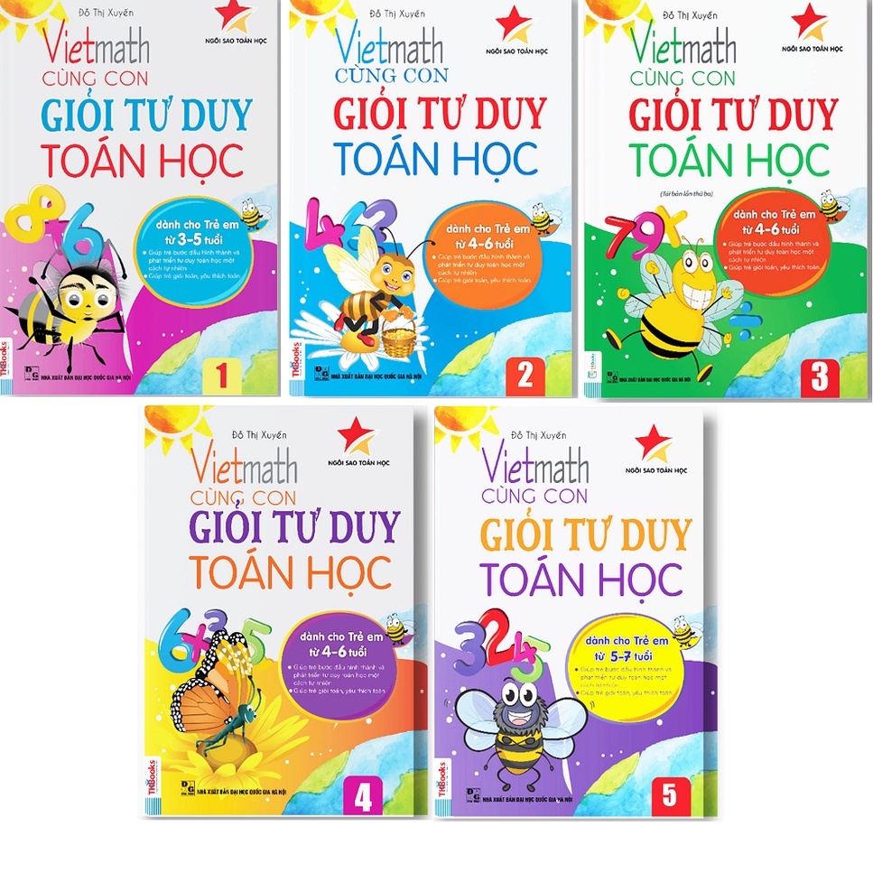 Combo Viethmath – Cùng Con Giỏi Tư Duy Toán Học - TKBooks