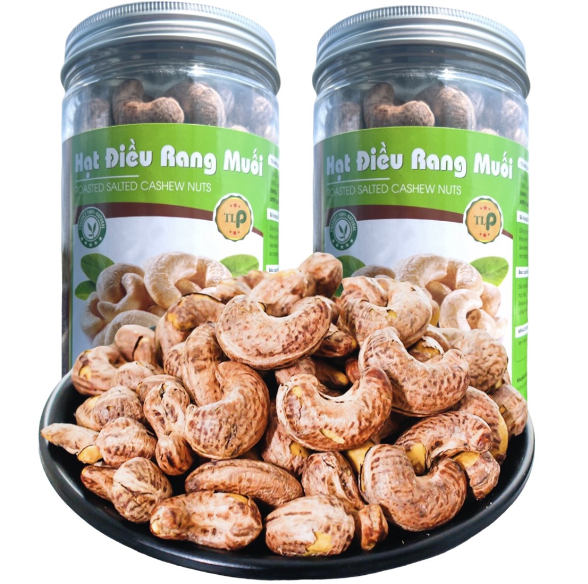 HẠT ĐIỀU RANG MUỐI A CỒ TO BÉO THƠM NGON CHẤT LƯỢNG HIỆU TÂN LỘC PHÁT - HỘP 450G