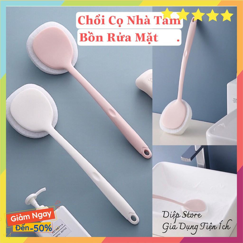 Chổi cọ nhà tắm SALE Bàn chải bồn rửa mặt tường nhà tắm toilet mút xốp tiện lợi QC232