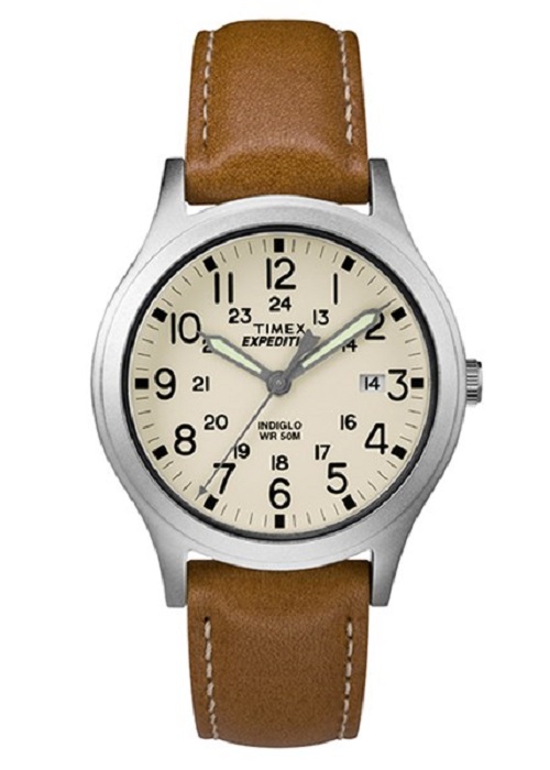 Đồng Hồ Unisex Dây Da Timex Expedition Mid-Size Scout TW4B11000 (36mm) - Nâu