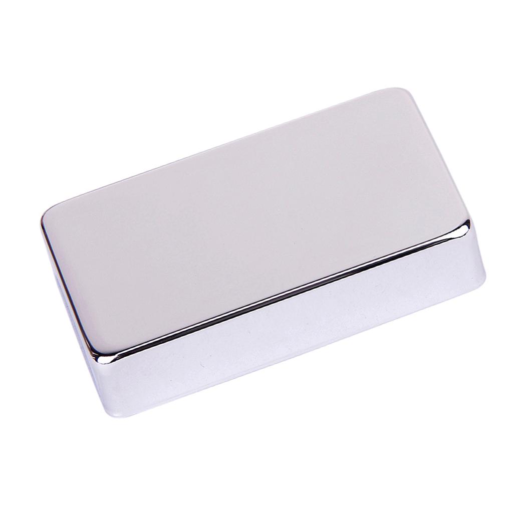 Chrome 50/52mm Guitar Sealed Humbucker Cover w/ 2x 52mm Pickup Baseplate