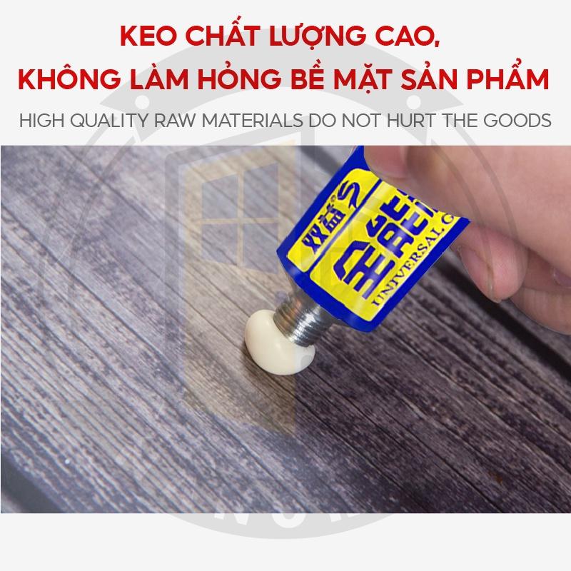 Keo dán nhựa đa năng nội địa Trung Universal Glue NANORON Keo dán tường dán gạch dán gỗ siêu chắc không làm hại da tay