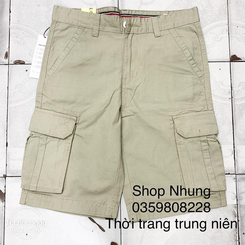 quần ngố kaki túi hộp nam trung niên chất đẹp - 2