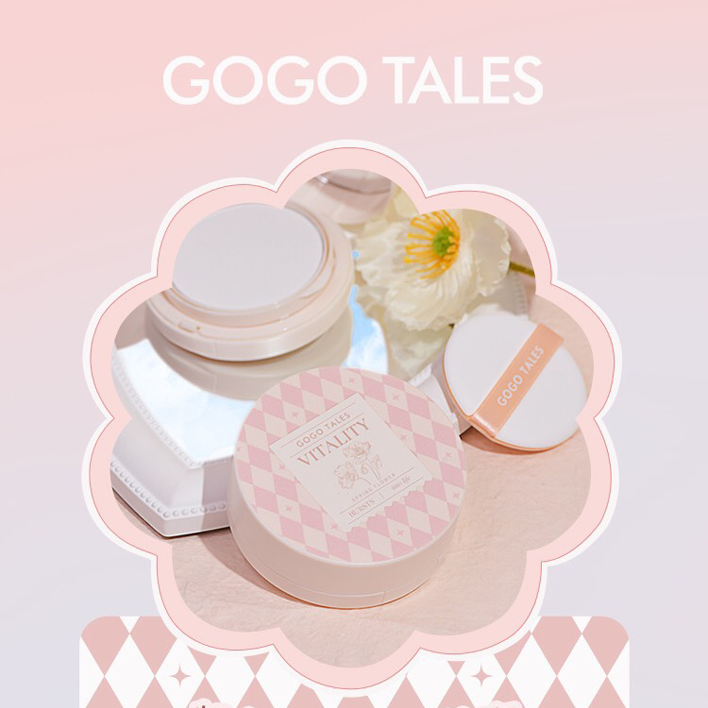 Phấn Nước Kiêm Phấn Phủ 2 Trong 1 Gogo Tales Light And Nude Pressed Powder Cushion Cream