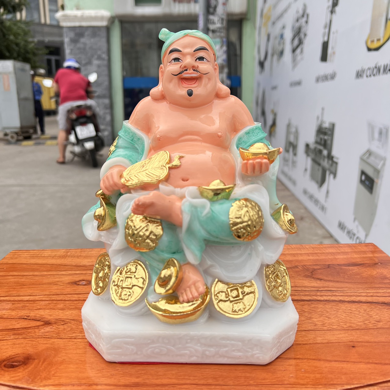 Tượng Thần tài Thổ Địa đá Việt Nam cao 25cm