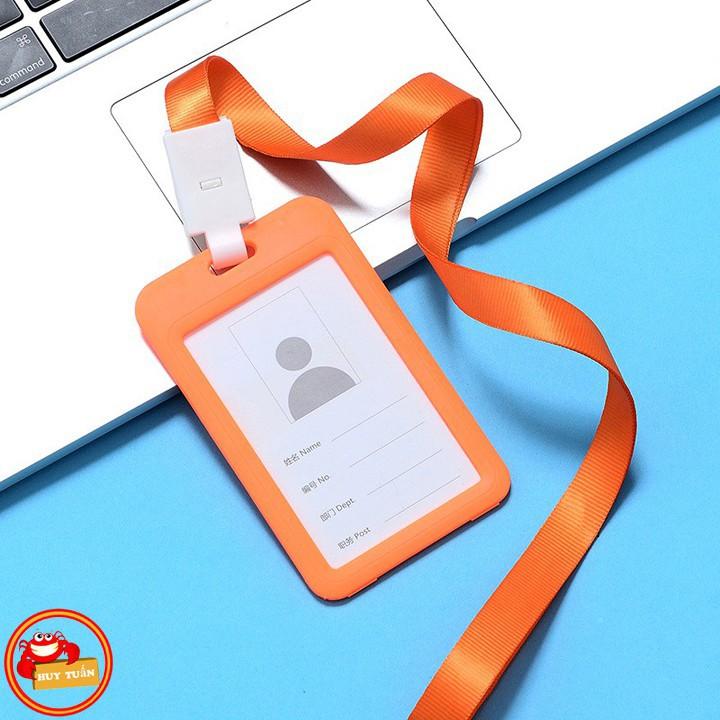 Dây đeo bảng tên nhân viên - dây đeo thẻ học sinh nhiều màu sắc (DDT01