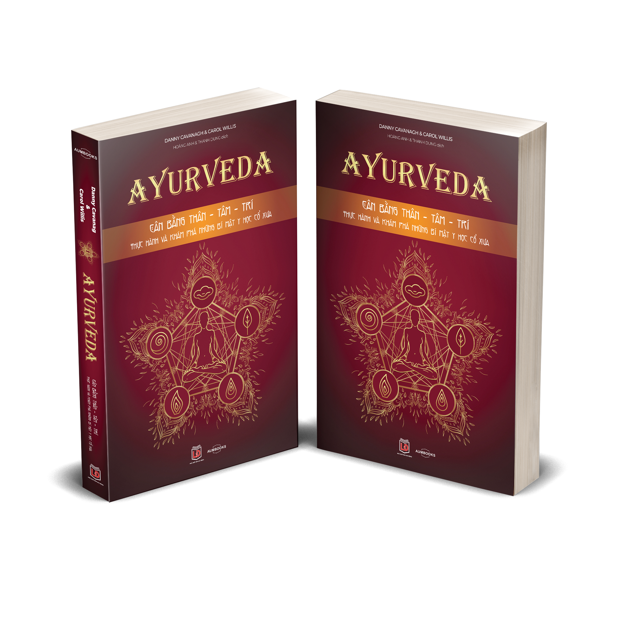 Sách Ayurveda ( cân bằng thâm tâm trí ), Phương pháp y thuật cổ truyền Ấn Độ hơn 5.000 tuổi - Á Châu Books, bìa mềm 384 trang