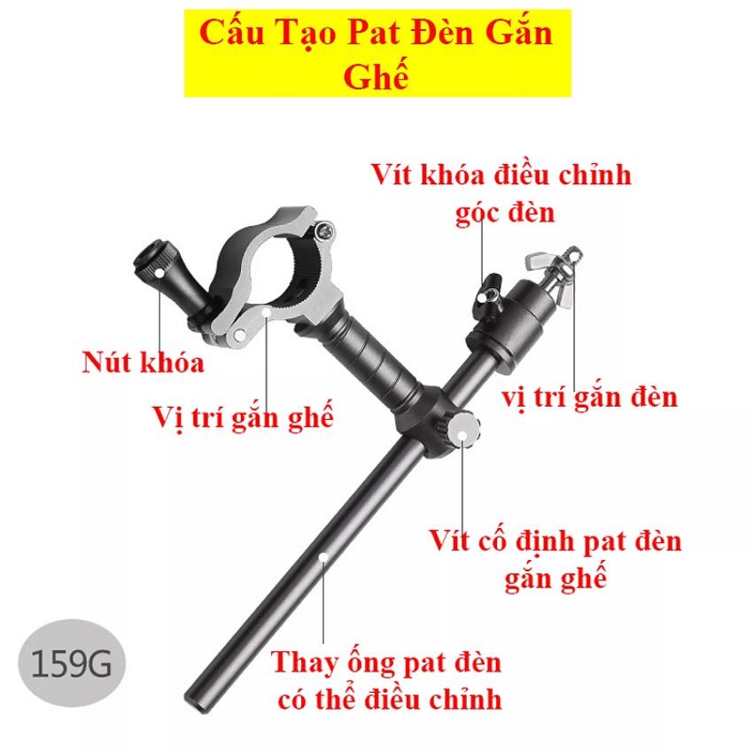 Bộ Pat Gắn Ghế - Pat Rọng Cá - Pat Chống Cần - Pat khay Mồi - Pat Đèn Câu Cá Cao Cấp LK-15 - SANAMI FISHING