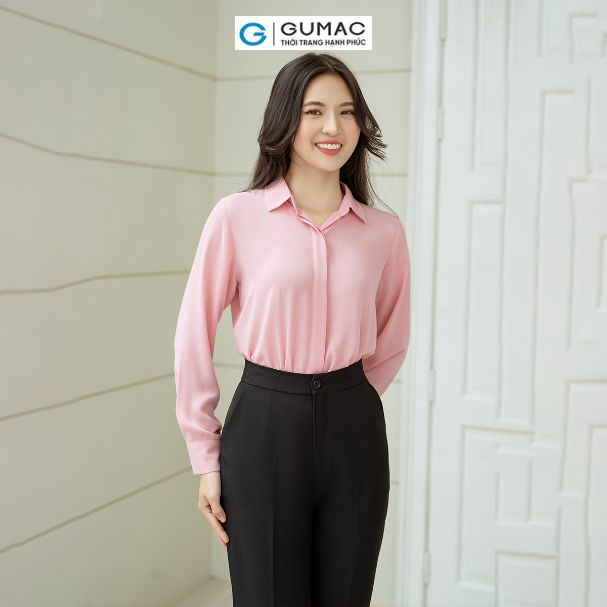 Áo sơ mi cơ bản GUMAC AD08008