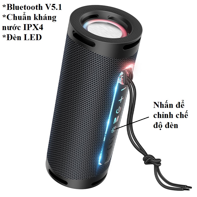 Loa không dây Bluetooth V5.1 hỗ trợ TWS cho điện thoại, laptop hoco HC9 - Hàng chính hãng