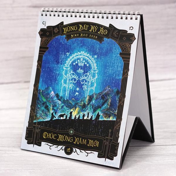 Lịch Để Bàn 2026 - Vùng Đất Kỳ Ảo - Hành Trình Qua Trung Địa