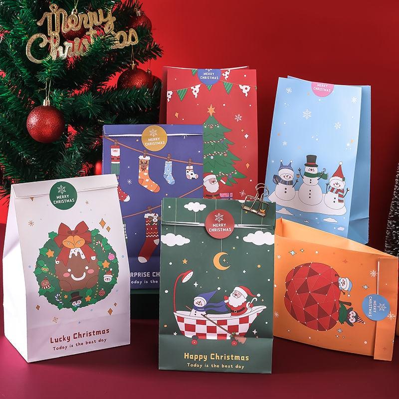 Set 6 túi giấy đựng quà Giáng Sinh