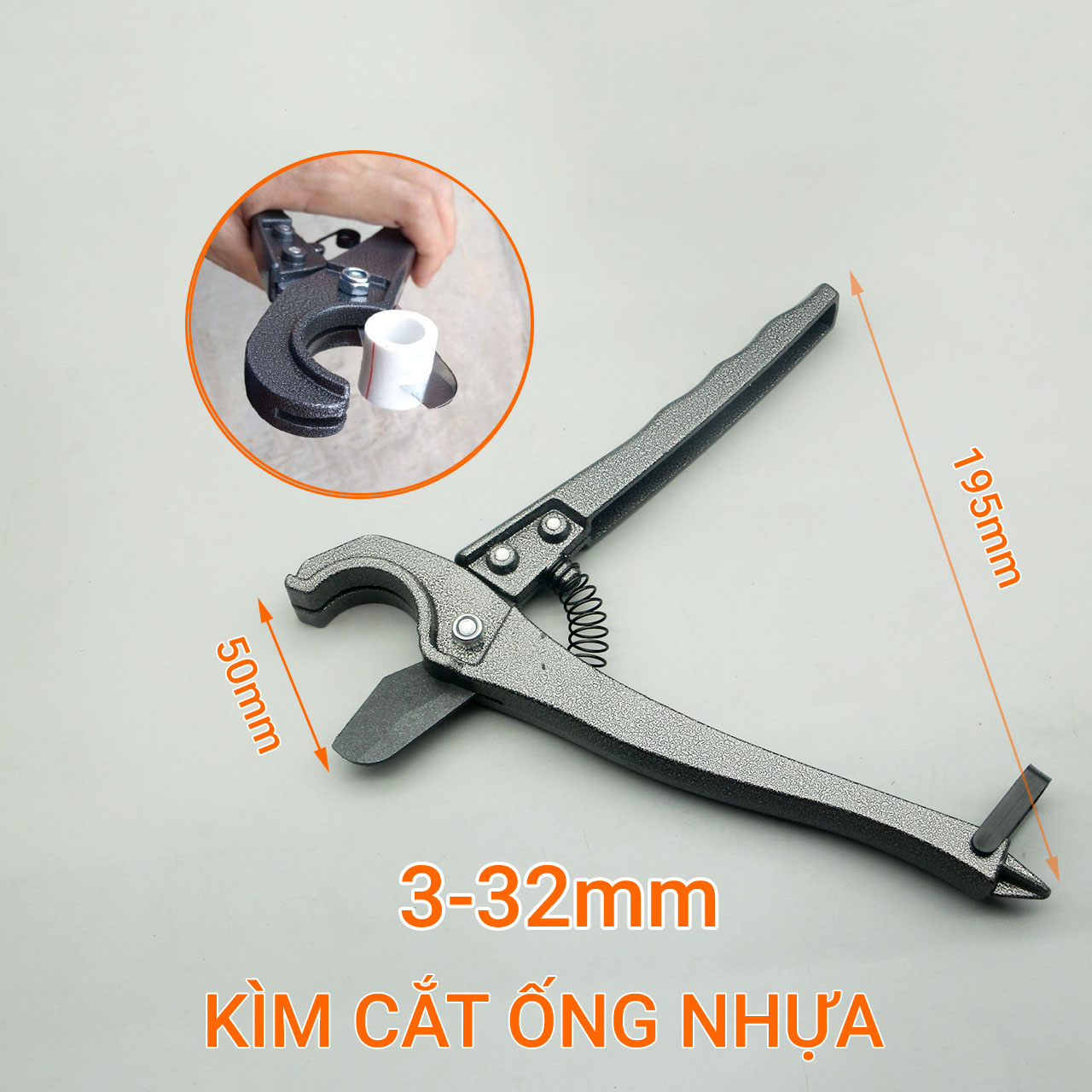 Kìm cắt ống nhựa có tăng 3-32mm