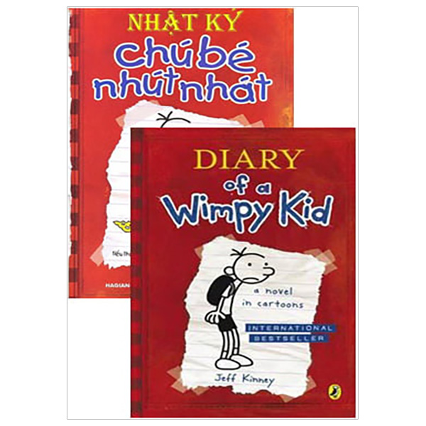 Combo Song Ngữ Diary Of A Wimpy Kid 1 - Nhật Ký Chú Bé Nhút Nhát