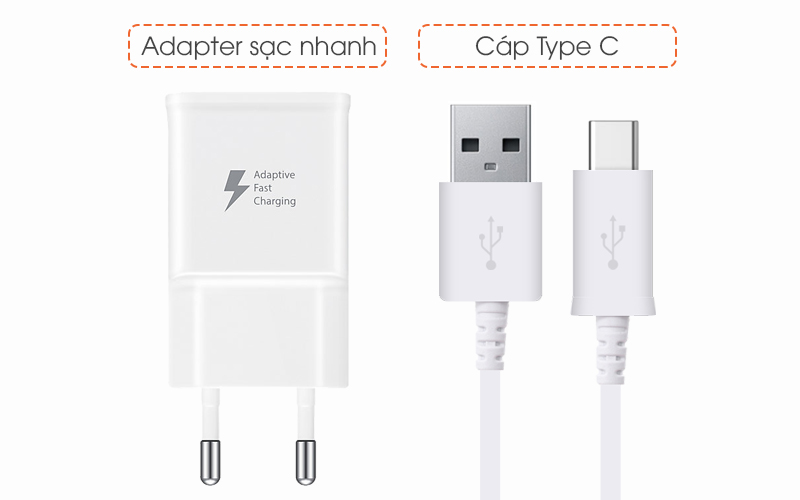 Bộ Sạc Nhanh Samsung 1 Cổng USB Type-C 15W Quick Charge 2.0 Dành Cho Android S10/S9/S8/S7/Note8/Note9... - Hàng Chính Hãng