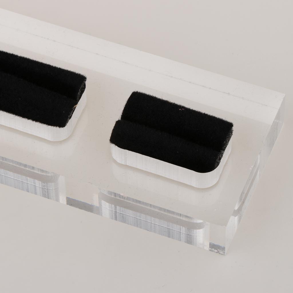 Acrylic Jewelry Display Ring Holder Rack Organizer Case Tray Stand