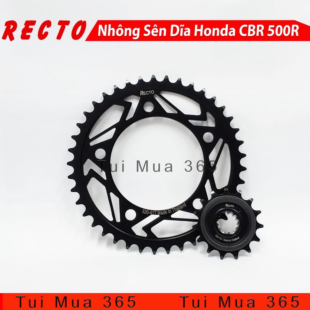 NHÔNG SÊN DĨA HONDA CBR 500R RECTO - SÊN DID 520 O-RING ( 15T x 41T )