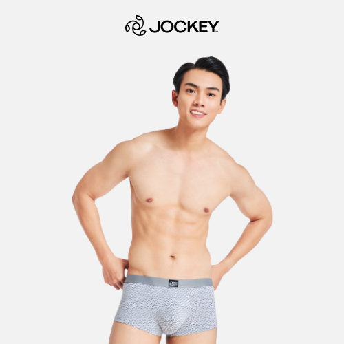 Quần Lót Nam Thun Cotton Jockey Dáng Trunk Boxer Co Giãn Thoải Mái Màu Xám in - J1247_P1