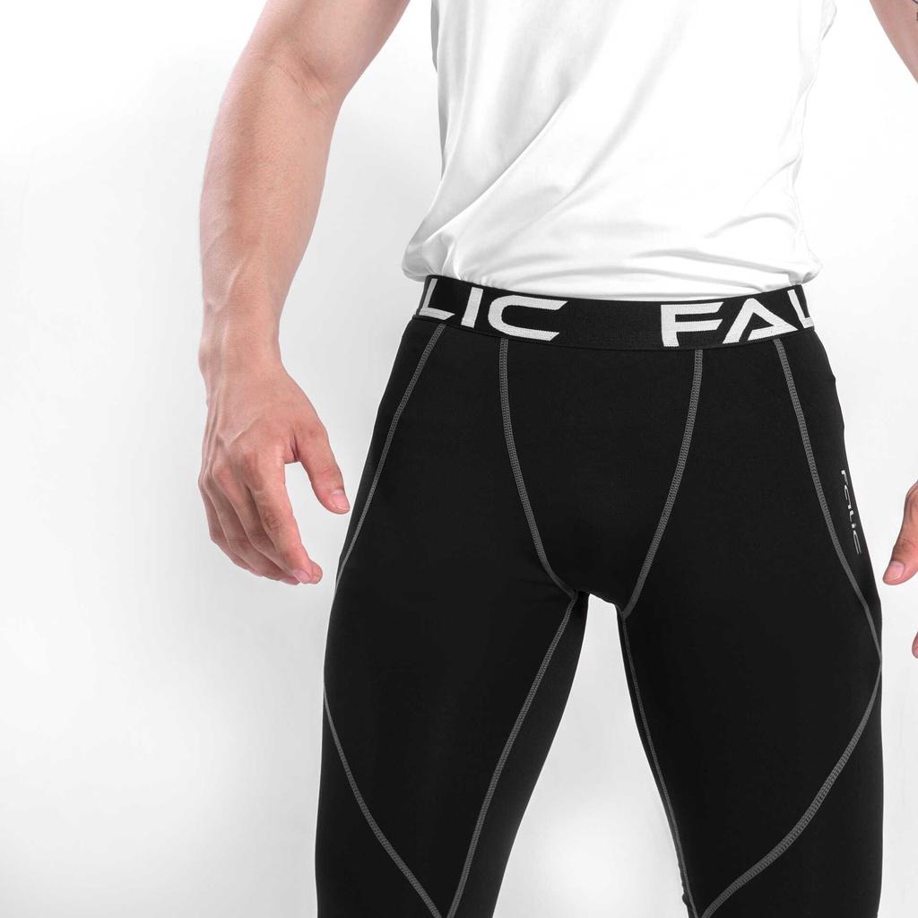 Quần giữ nhiệt nam combat pro TSLA FALIC quần legging nam form ôm co giãn tập thể thao gym đánh bóng rổ FAL2011