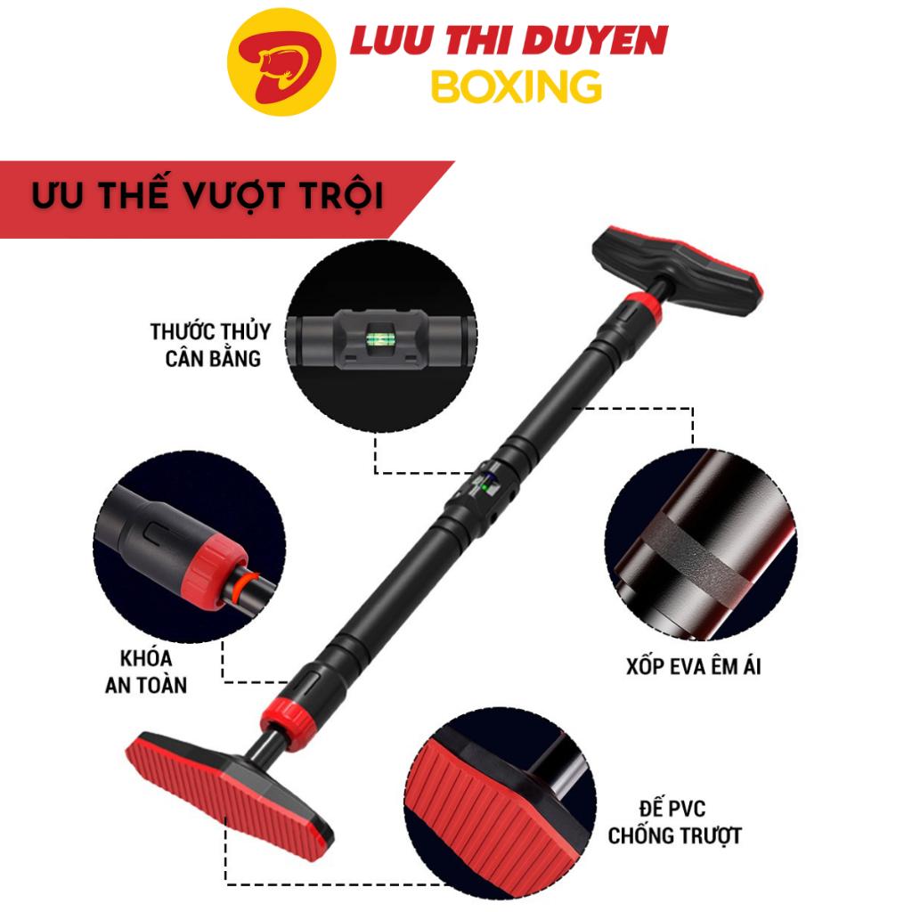 Lừu Thị Duyên Boxing - Thanh xà đơn gắn cửa, xà đơn treo tường - Chịu lực 200kg, cao su chống trượt, sơn tĩnh điện