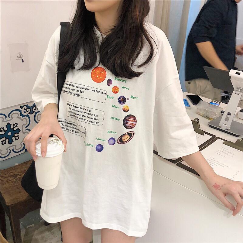 Áo Thun Tay lỡ Unisex  Freesize từ 40-70kg