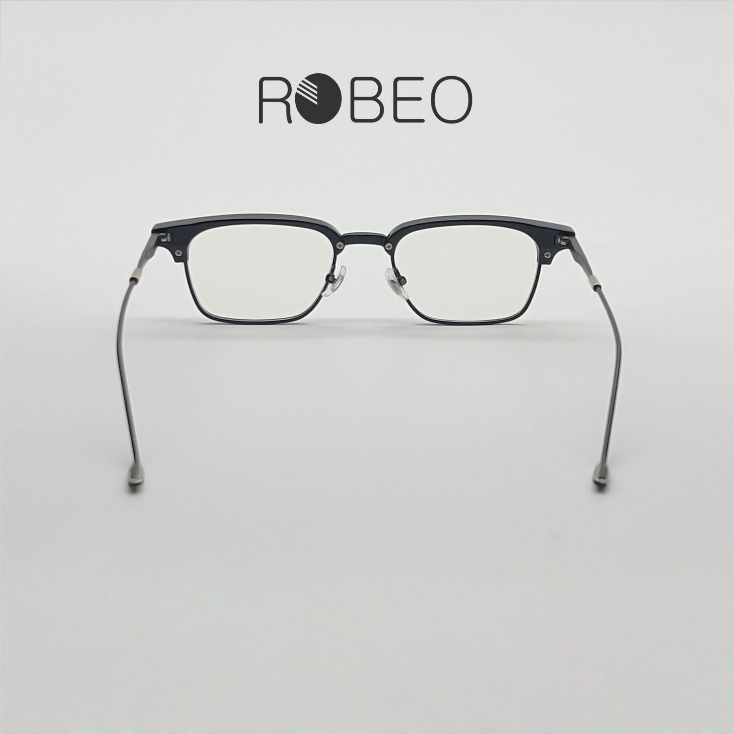 Gọng kính cận nam nữ ROBEO - R0423 , kính giả cận sao hàn mắt chống ánh sáng xanh - Fullbox